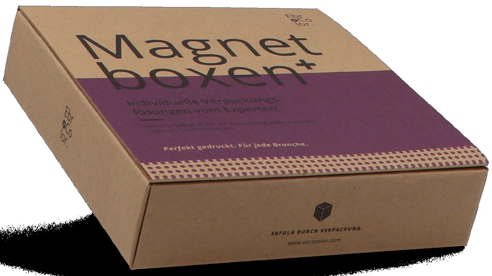 Boîte magnétique en carton kraft naturel