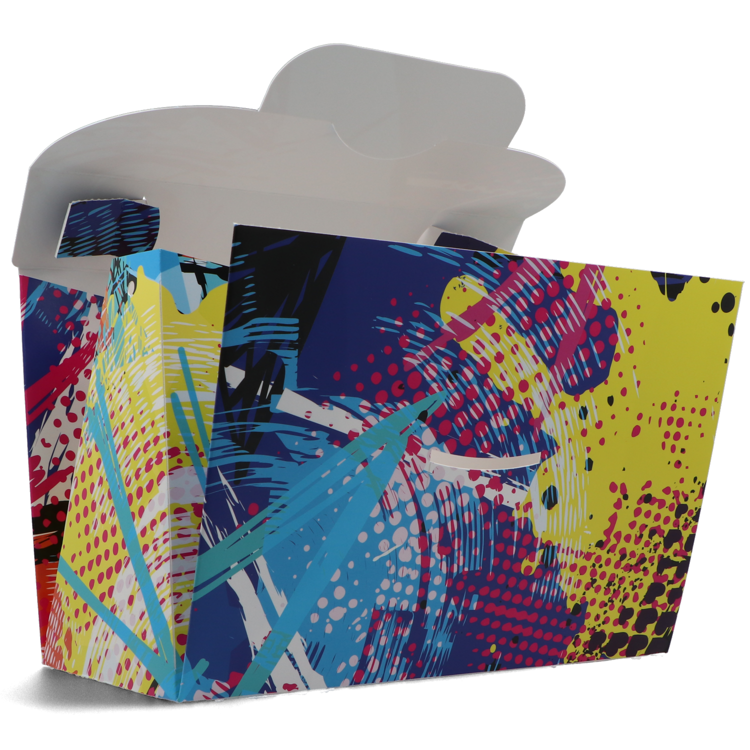 Papier-Handtasche geöffnet