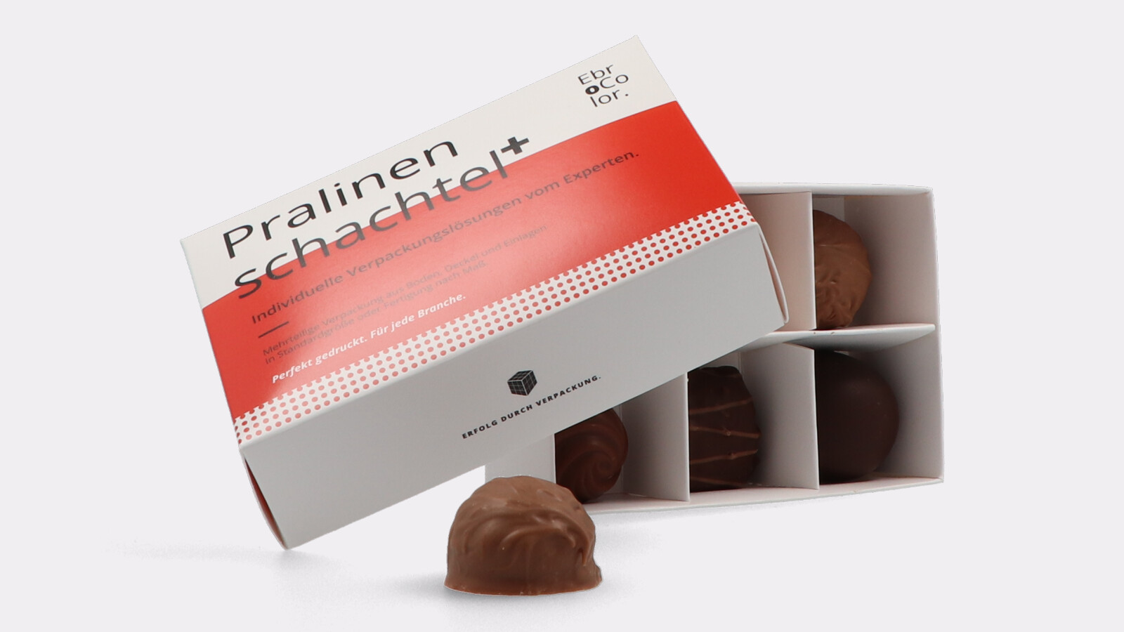 Cardboard insert for chocolates