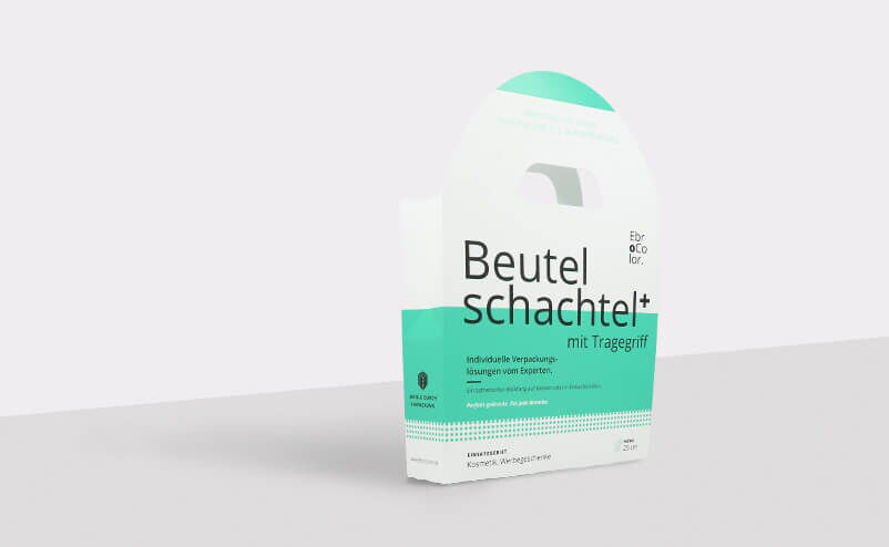 Beutelschachtel mit Tragegriff