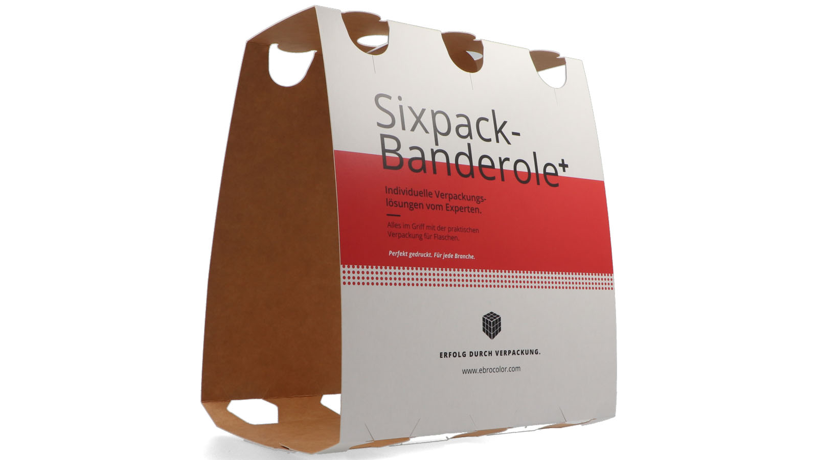 Banderole Sixpack imprimée en carton kraft couché