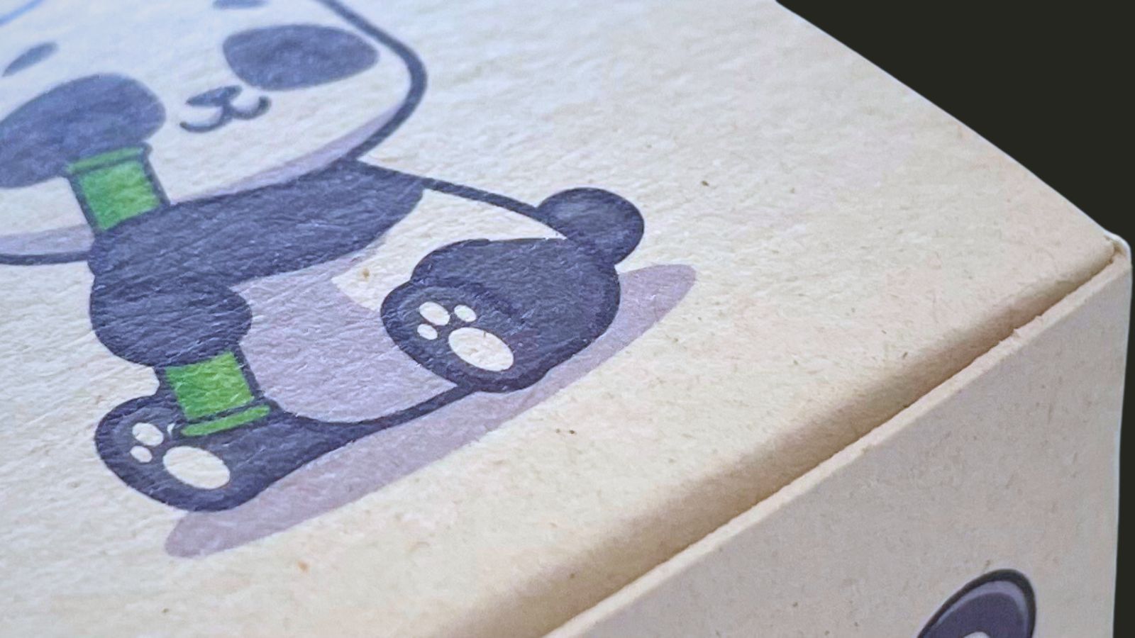 Sugar cane board printed in 4C digital printing with food safe inks