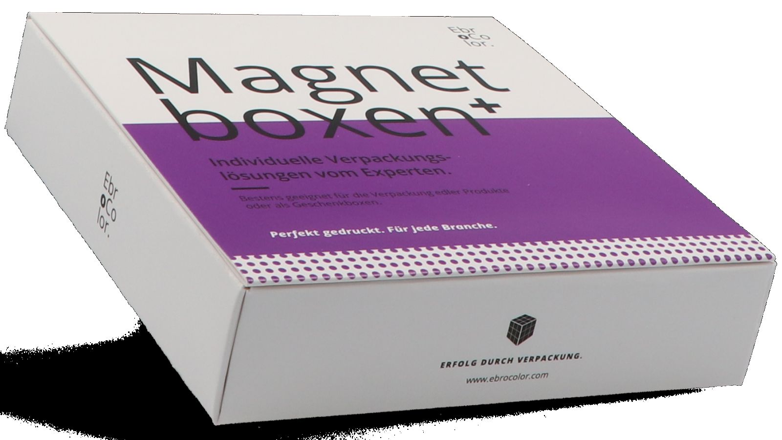 Boîte magnétique en carton chromosulfate couché sur une face