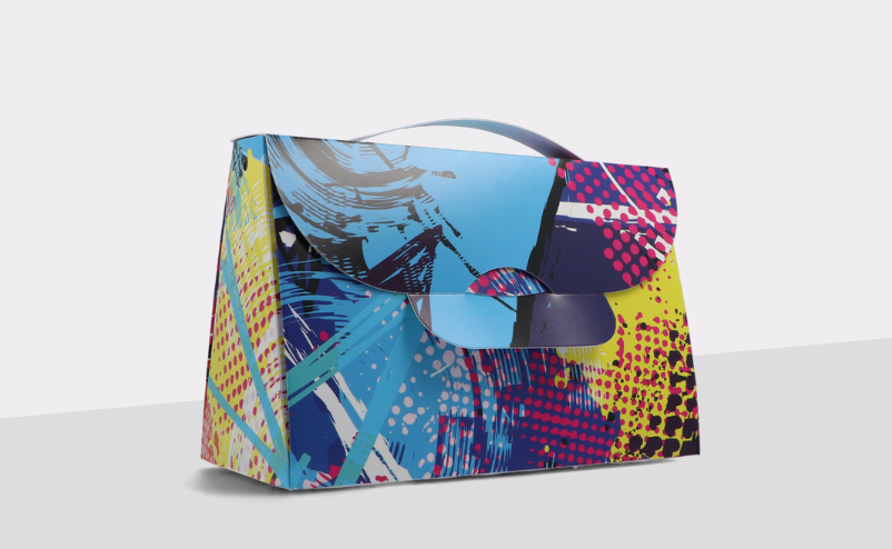 Papier-Handtasche geschlossen