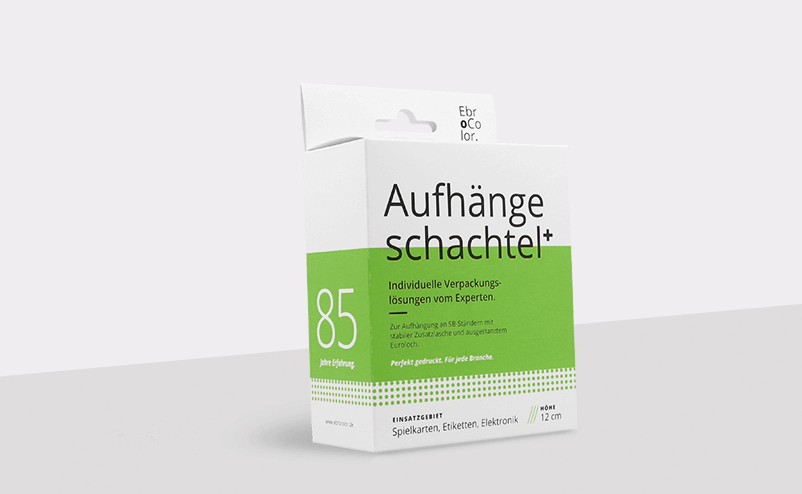 Aufhängeschachtel