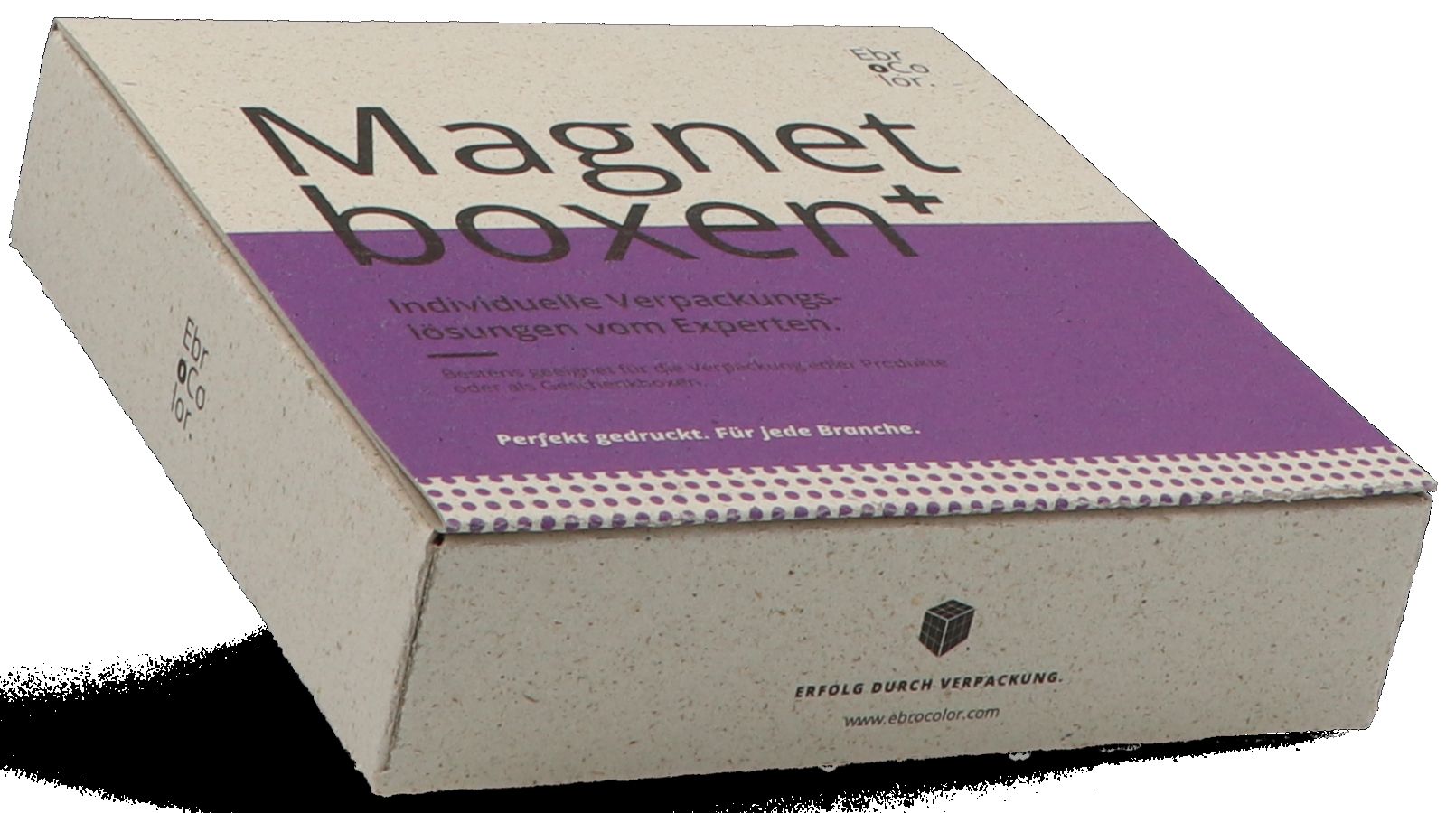 Boîte magnétique en carton d'herbe