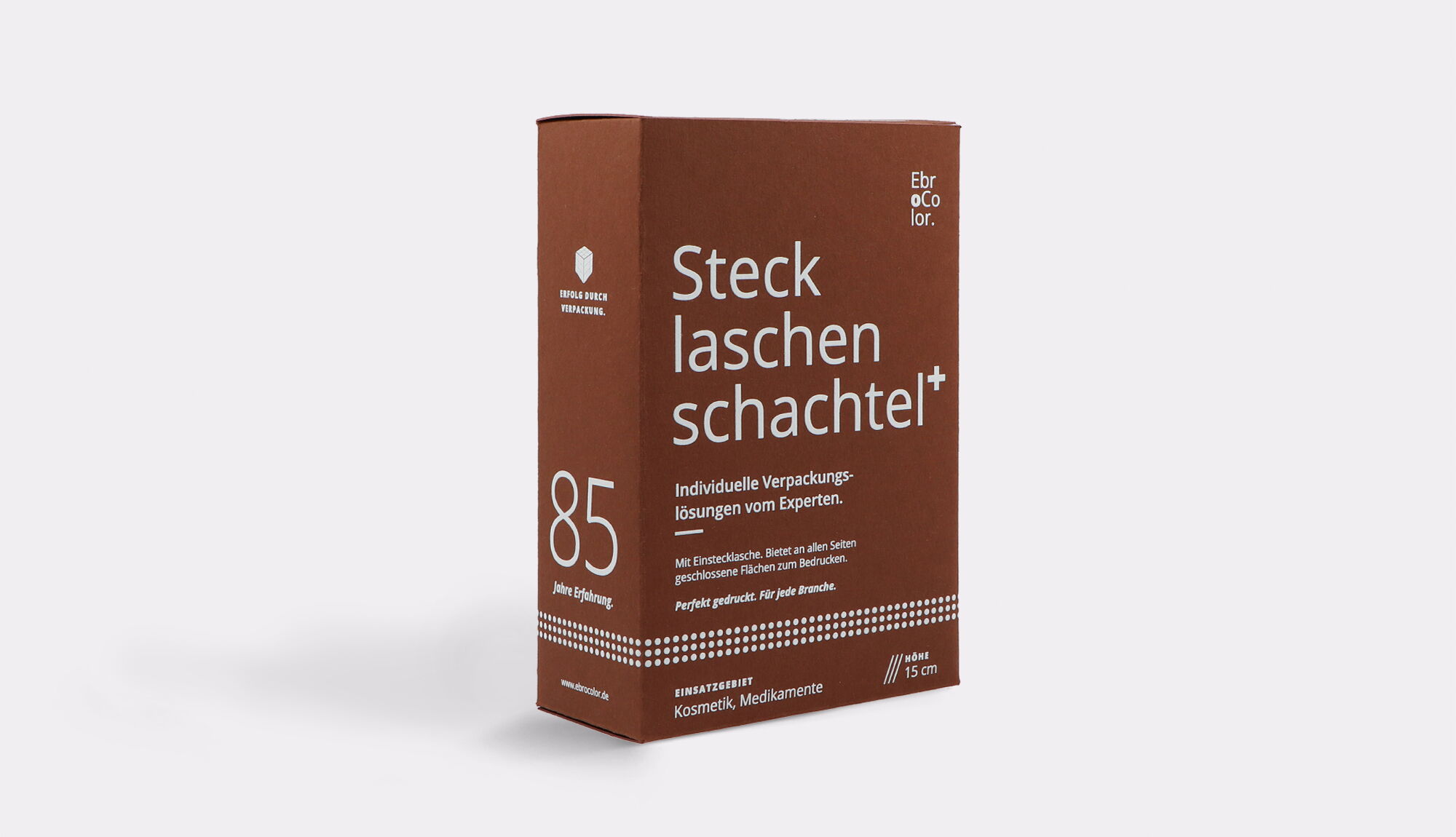 Farbige Schachtel Dunkelbraun (Mokka)