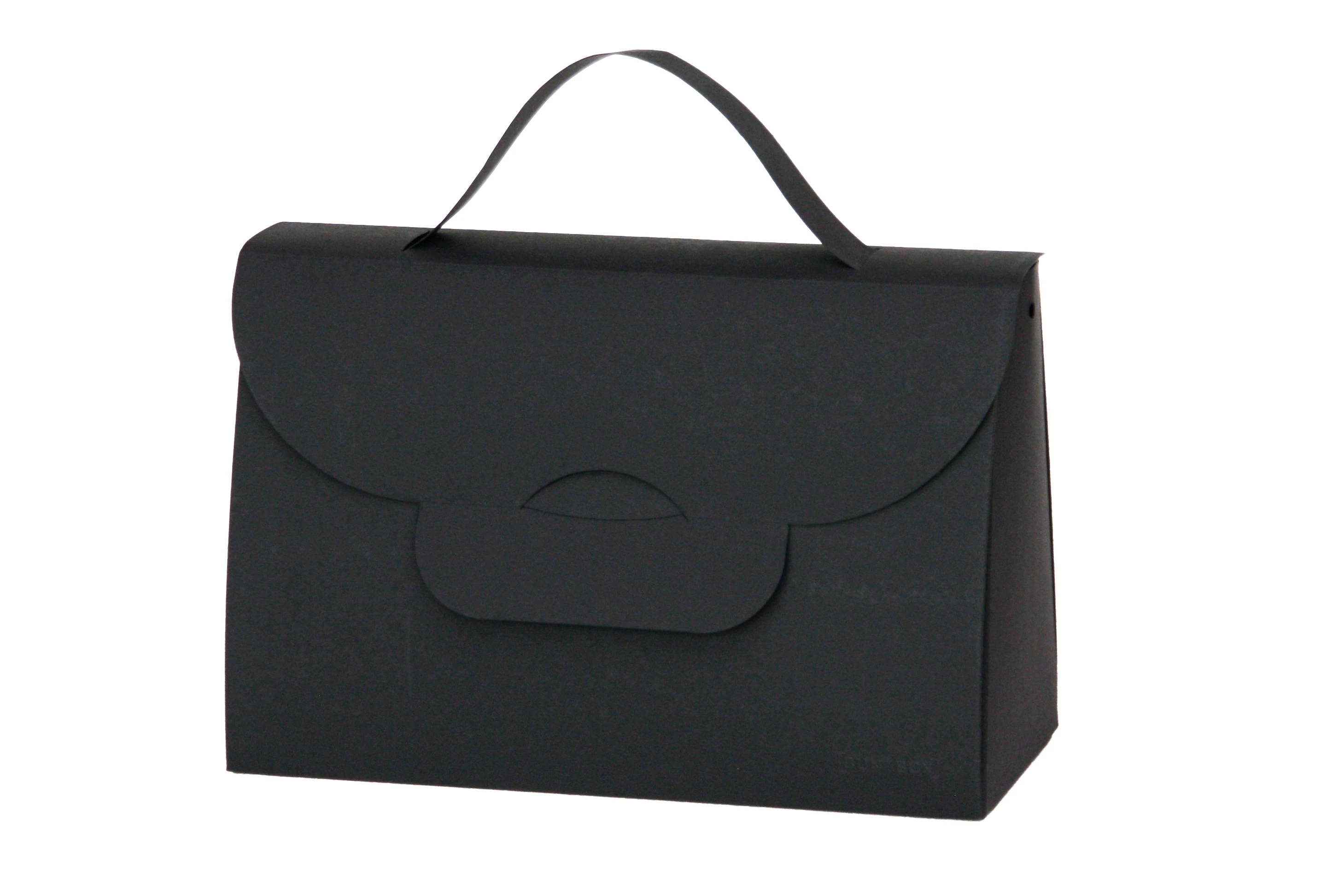 Papierhandtasche in Schwarz