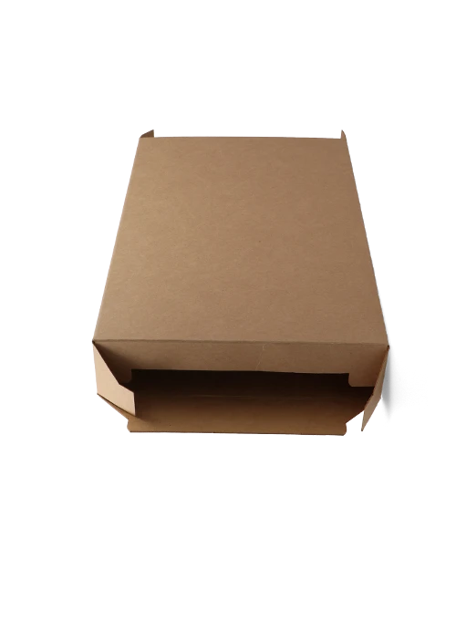 Box with flap and insertable bottom