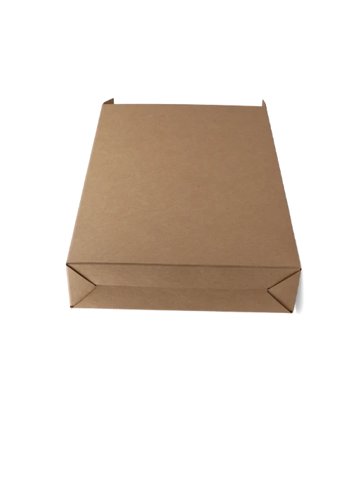 Box with flap and insertable bottom