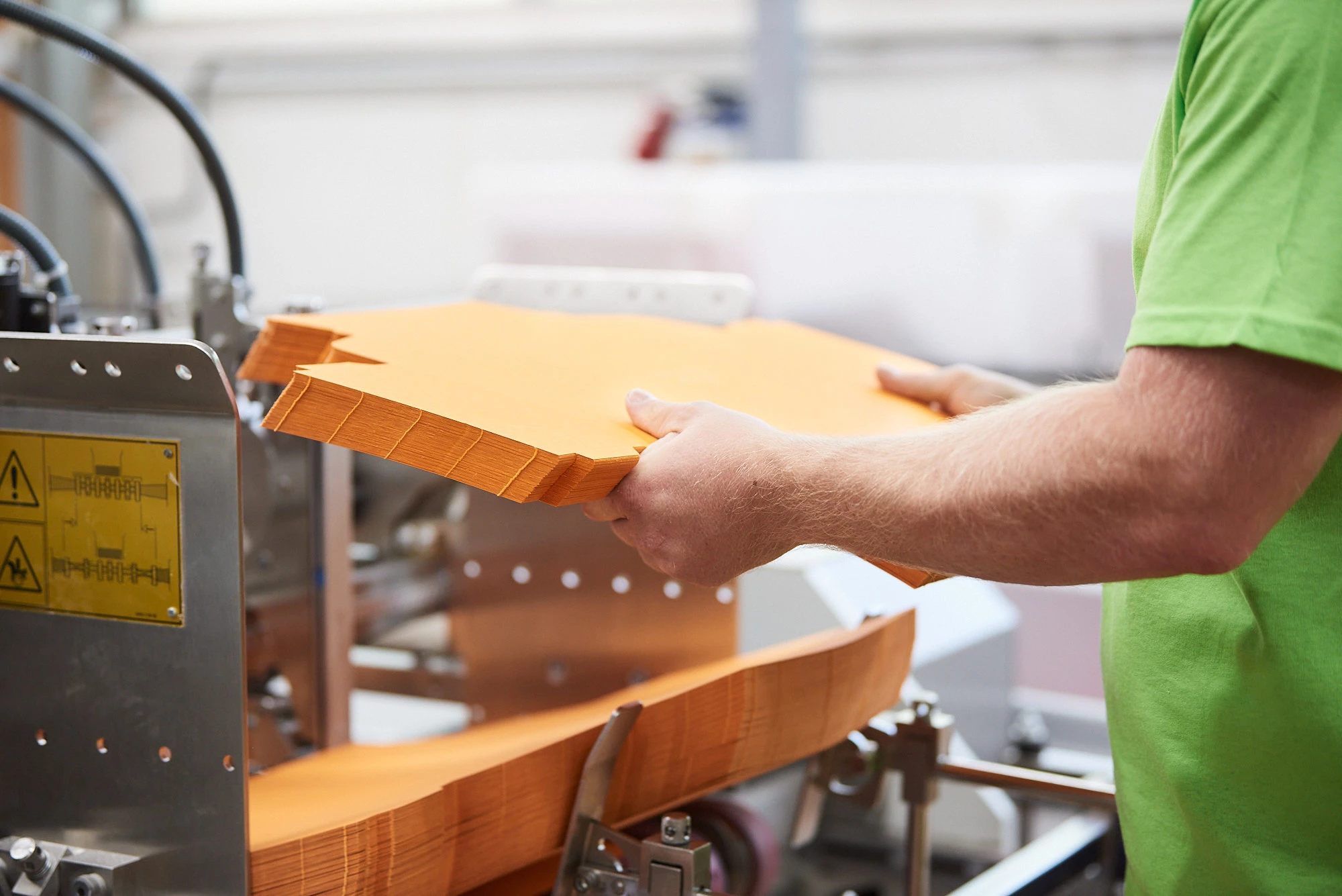 Blanks at packaging machine