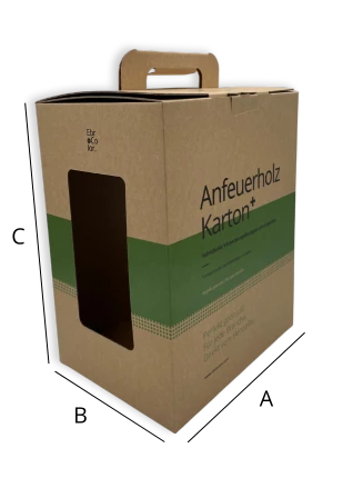 Anfeuerholz Karton nach Maß