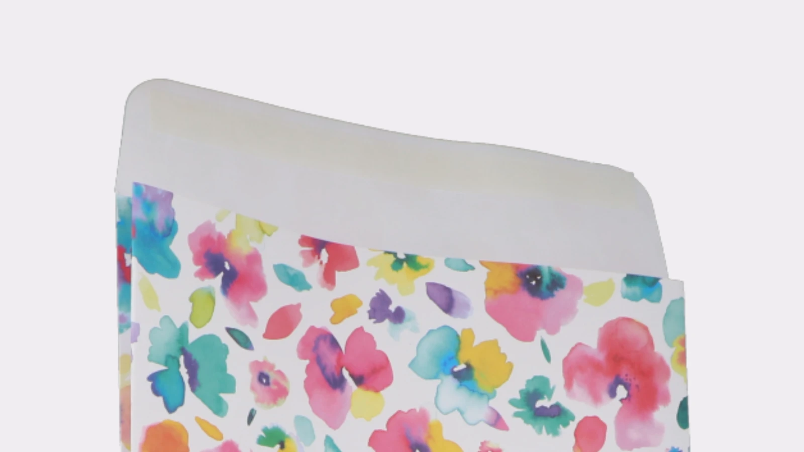 The flap can also be closed with a resealable adhesive strip
