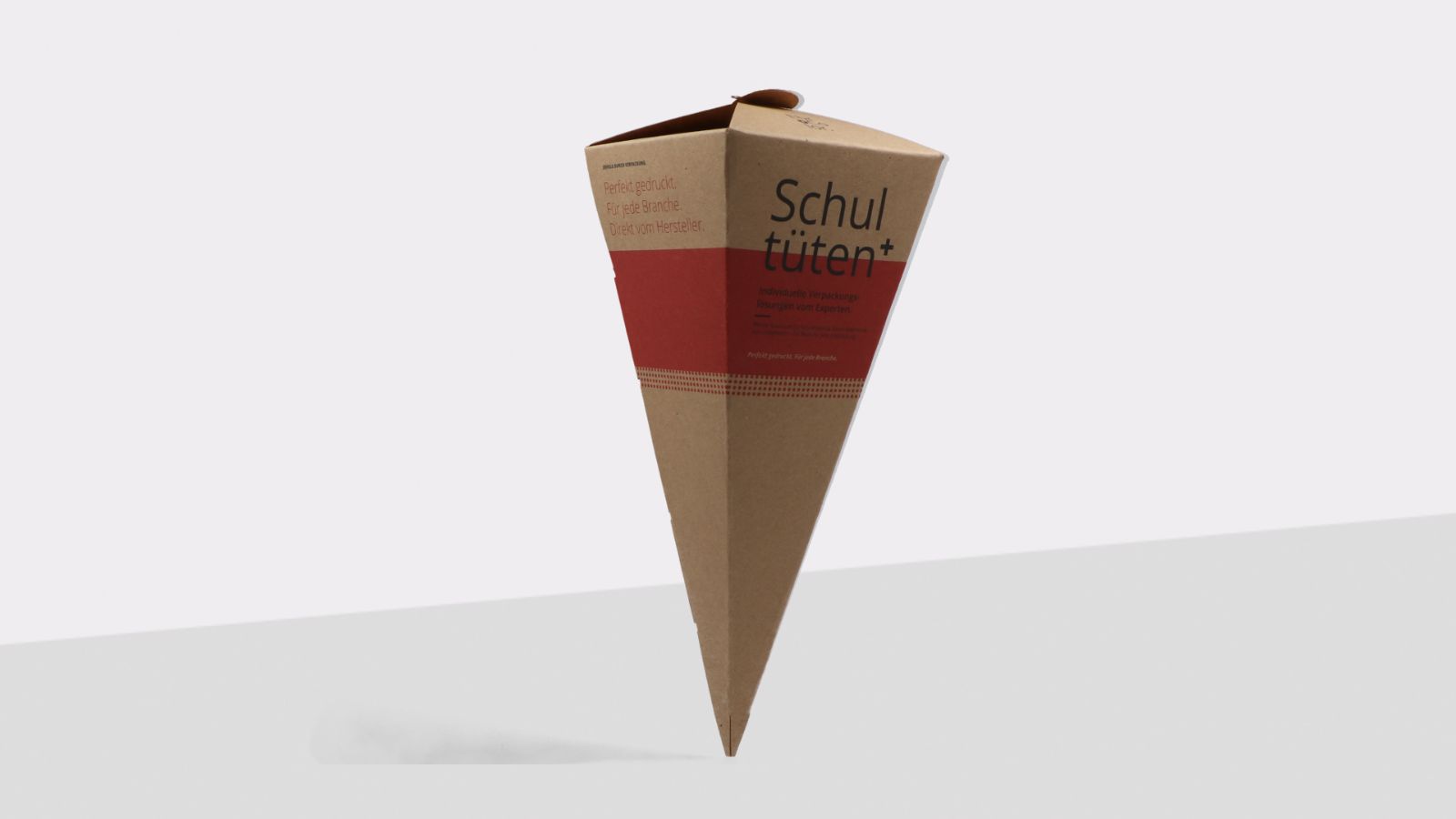 School cones and surprise bags made from brown cardboard