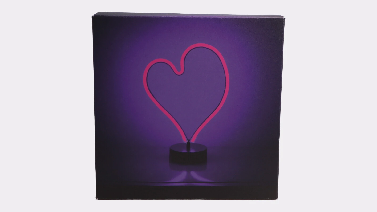 Art photography print on square cardboard canvas – front view